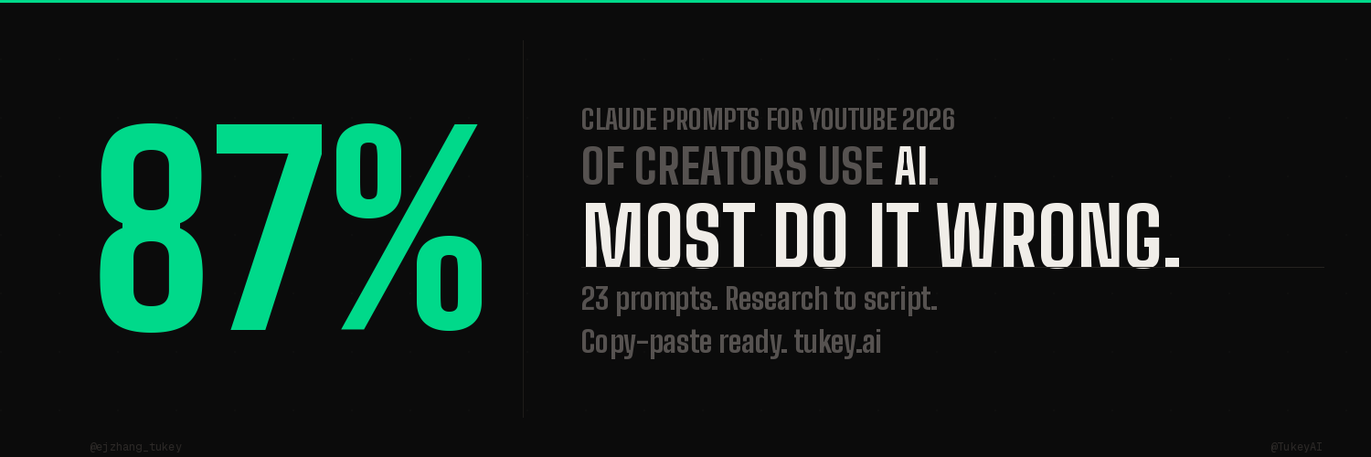 23 Claude Prompts for YouTube Creators (2026)
