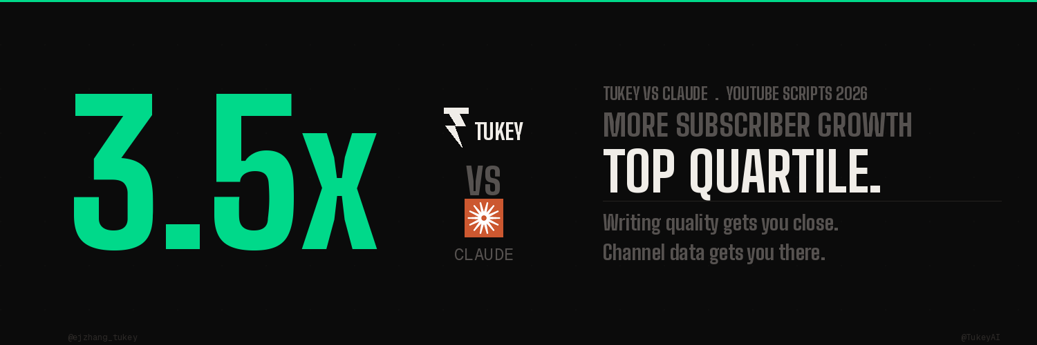 Tukey vs Claude AI for YouTube Scripts: Which Writes Better?
