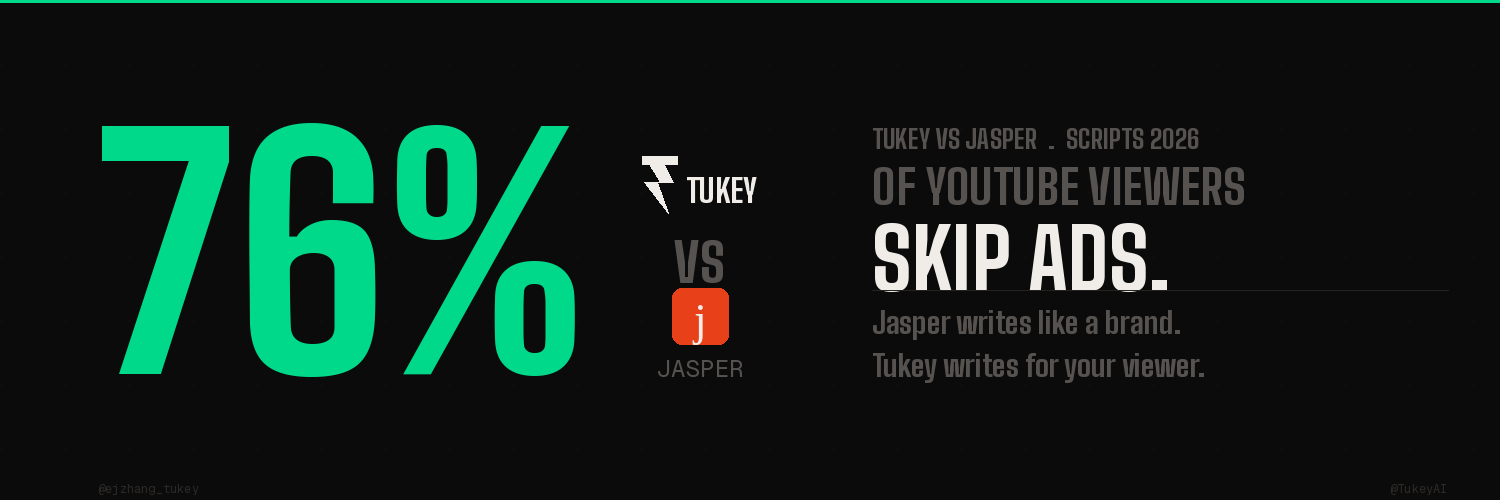 Tukey vs Jasper for YouTube Scripts: Creator Tool vs Copy Platform