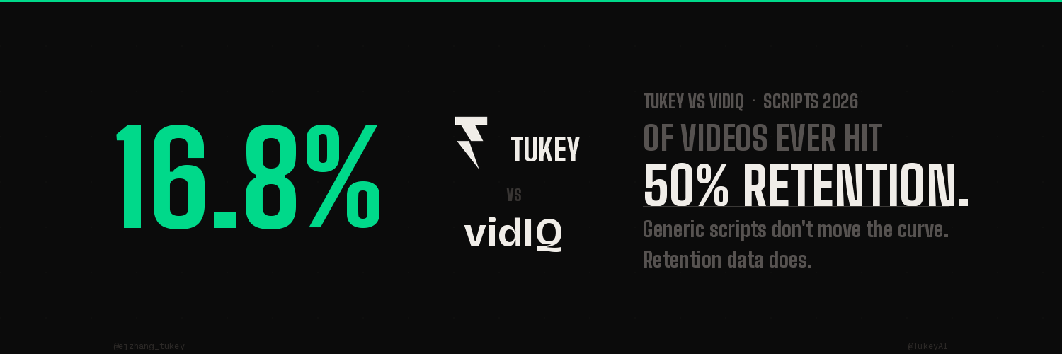 Tukey vs VidIQ: Which Actually Writes Better YouTube Scripts?